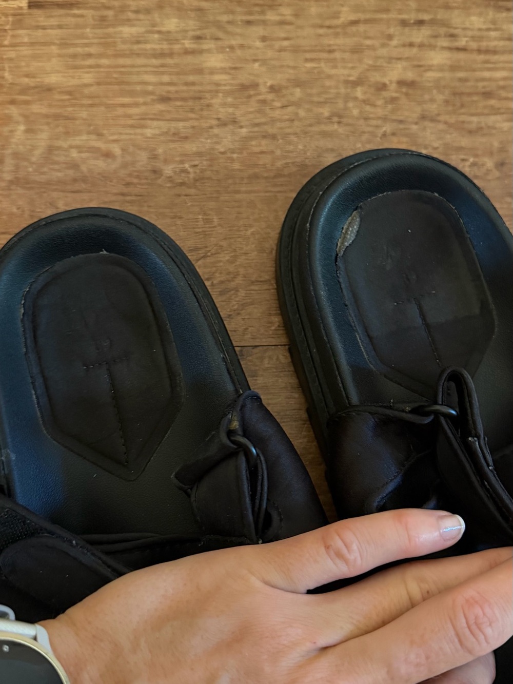 Zara Black Strappy Platform Sandals - Picture 7 of 8